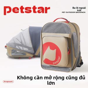 petstar | Ba Lô Thú Cưng Thông Gió Có Thể Mở Rộng Di Động