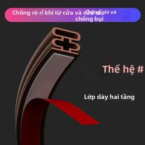 Dải Dán Cửa Sổ Chống Va Chạm Tự Dính Dài 1/6 Mét Cách Âm Chống Va Chạm Màu Trắng Hoặc Nâu