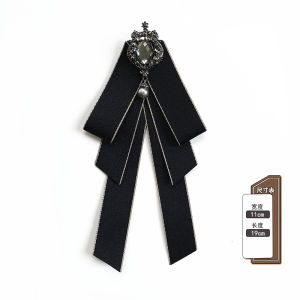 Graduation Womens Bow Tie Preppy Style Bank Professional Shirt Sash Korean Version College Wind Accessories Pure Color Polyester