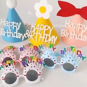 Kính bánh kem cupcake Happy Birthday phụ kiện sinh nhật - họp lớp - tiệc party - phụ kiện chụp ảnh
