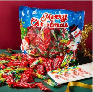 Christmas gift candy Skittles lollipop candy canes