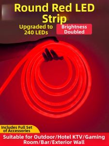 YUANMUXUAN | Waterproof 360 Degree Red LED Light Strip