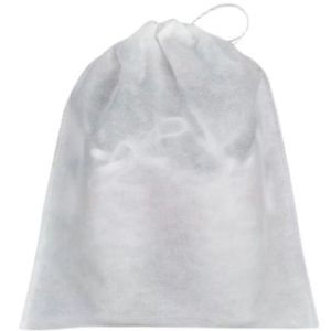 Thickened Non-Woven Fabric Shoe Storage Bag Travel Drawstring Sun Protection Dustproof Shoe Cover for Air Drying White Sneakers