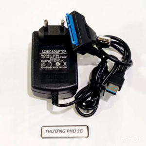 Cáp ổ cứng 2.5 / Chuẩn USB 3.0 ra Sata + Adapter 12V cho ổ cứng 3.5 (USB 3.0 to SATA Cable)