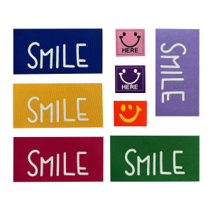 Miếng Vá Vải Thêu Hình Chữ Mặt Cười Thời Trang Nhỏ Cho Quần Áo Lỗ Miếng Vá Du Thuyền Có Thể Tháo Rời Hình Học