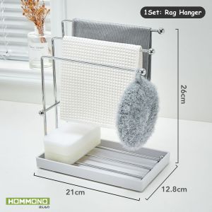 ราวตากผ้าอเนกประสงค์ ที่ตากผ้าเช็คมือ แขวนผ้าเช็คโต๊ะ แบบบนโต๊ะ ใช้ในห้องครัว ห้องน้ำ พร้อมส่งในไทย