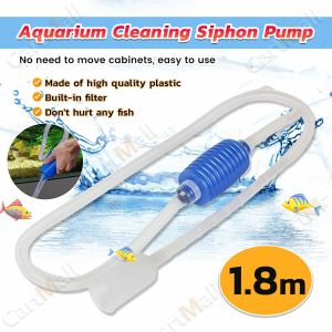 Aquarium Cleaning Siphon Pump Water Changer Gravel Cleaner Fish Tank Easy Dirt Remover Tools