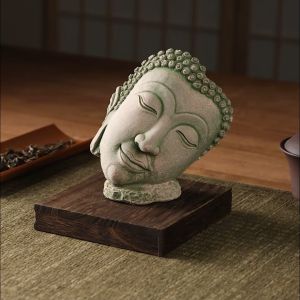 พระพุทธรูปประดับศิลปะไทย สโตนแวร์ ประดับในห้องรับแขก ห้องทำงาน ประดับโต๊ะชา