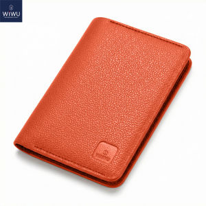 WIWU Passport Wallet Travel Essentials Leather Rfid Blocking Case Vacation Luggage Must Haves Travel Accessories for Men Women