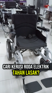 [Same-Day Delivery] Heavy Duty Electric Foldable Power Wheelchair 18 or 22 Inches Kerusi Roda Elektrik OKU