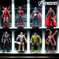 ZD Toys Avengers Legends Iron Man Spider Man Thor Captain America Thanos Hulk War Machine Action Figures Gif. 