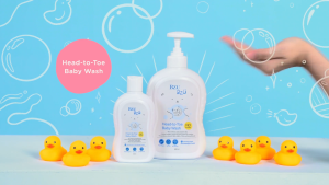 [Bundle of 3] BZU BZU Head to Toe Baby Wash Shampoo 600ml | Designed for Newborn & Sensitive Skin