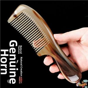 Jiaxun | Natural Horn Comb Long Hair Massage Comb