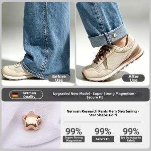 Qianbaihui | Adjustable Invisible Hemming Clips Pants Shortening Accessory