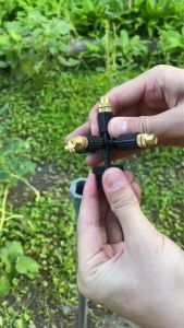 Vòi phun sương 5 cửa đầu đồng tưới cây tưới lan... - bộ béc phun sương đồng 5 hướng tưới rau tiện lợi