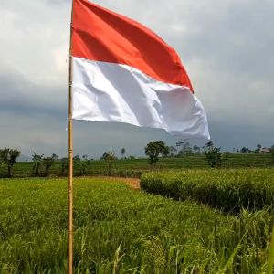 Bendera merah putih ukuran sedang 110cm x 70cm