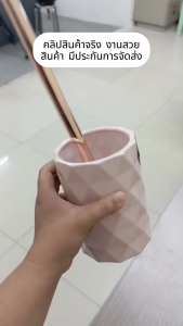 แปรงขัดห้องน้ำ แบบหัวกลม ที่ขัดห้องน้ำ แบบหรูหราไฮโซ ไม้ขัดส้วม พร้อมที่ใส่แปรงเซรามิก