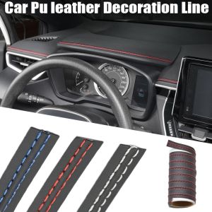 Universal DIY Flexible PU Leather Car Style Interior Moulding Trim Strips Car Accessories Decoration Braid Strip Dashboard Sticker