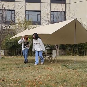 Waterproof Camping Tarp sunshade outdoor tarp- Perfect for Hiking Picnics & Backpacking Versatile Protection Against Any Weather Conditions