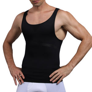 Mens Body Shaper Waist Cincher Vest Slimming Underwear Compression Shirts Weight Loss Workout Tank Tops Tummy Control Corsets
