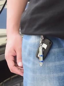 Anti-Static Keychain Car Body Static Eliminator Discharger Antistatic Rod Portable Keychain Eliminator High-Voltage Portable Key