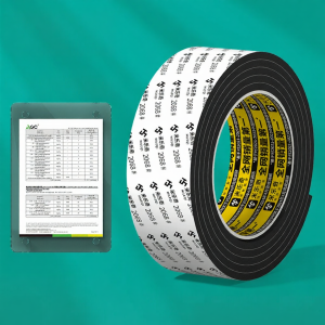 Mileqi | Waterproof Black Adhesive Sealing Strip Foam Cushion