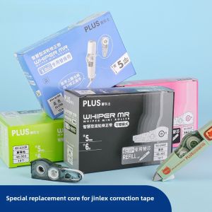 Japan Plus Plus Prox Correction Tape Refill WH-625/635/626 Correction Correction Tape Refill Junior High School and Elementary School Students for plus Correction Tape Correction Tape Transparent Black Pink