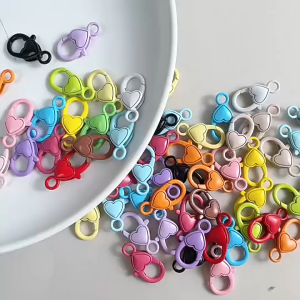 ห่วง โลหะ สปริงล็อค คละสี  12*27mm สำหรับ ทำพวงกุญแจ  DIY อุปกรณ์งานฝีมือ เครื่องประดับ