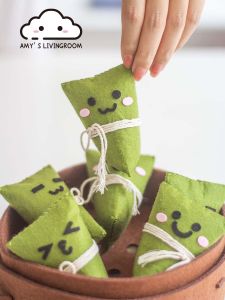 Traditional Dragon Boat Festival High Zongzi DIY Scented Bag Simulation Handmade Material Kit Traditional Festival Decorations