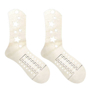 2pcs Sock BlockersLasers Cut Sock Blockers TemplateDIY Knitting Sock Display Stand For Hand-Made SocksFor Knitters Beginners