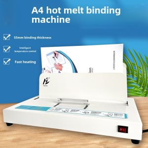 Automatic Electric Thermal Binding Machine Office Document Cover Punching Small Home Use Accounting Financial Voucher A4 Receipt Envelope