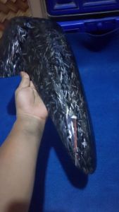 SPAKBOR SLEBOR DEPAN A HALUS SUPRA 125 BATMAN KARBU KARBON FORGED