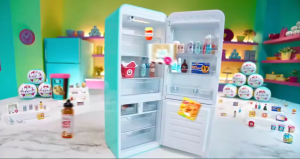 【SG In Stock】New Surprise ZURU Mini Brands Filling Refrigerator Series Super Mini Snacks Toys Surprise Balls