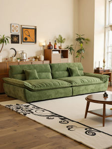 Retro Style Sofa Straight Row Detachable Washable Snow Neil Sail Boat Sofa Government Subsidy Small Household Size Wooden Craft