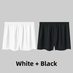 Miiow | MiiOW Ice Silk Smooth Boxer Shorts Mens Mid Waist Briefs Nylon Elastic Fiber Youth Pure Color Arrogant Style Online Exclusive