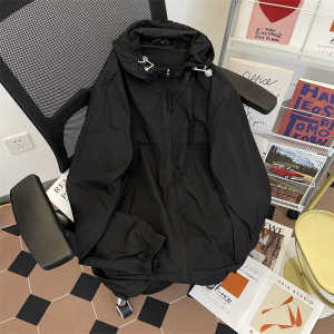 Mens Summer Lightweight Quick-Dry Outdoor Sports Jacket UV Protection Breathable Couples Fleece-Lined Hooded Coat