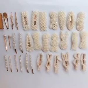 Jepitan Rambut Mutiara Crystal Model Korea / Aksesoris Jepit Rambut Fashion Korea