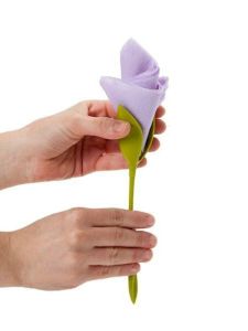 Peleg Design Bloom Creative Tablecloth Tissue Paper Holder 4-Piece Set Elegant Decorative Napkin Holder for Moving Gifts