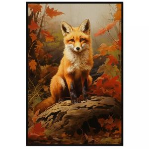 Tranh treo tường tranh dán tường con cáo. CGI-158