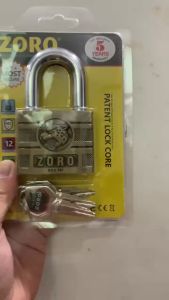 Ổ khóa Zoro đầu Báo 6 phân 4 chìa Ngắn MỚI 2024