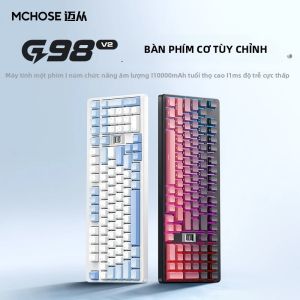 MCHOSE G98 V2 Bàn Phím Cơ Không Dây Bluetooth Trò Chơi Thể Thao Điện Tử Tùy Chỉnh Đầy Đủ Phím Hot Plug Giao Diện USB Cho Máy Tính Để Bàn Laptop Máy Tính Bảng