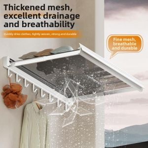 Retractable Foldable Invisible Drilling-free Drying Rack