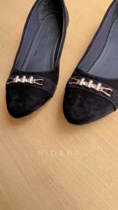 Sepatu flatshoes Wanita balet Suede Bludru Non Slip f12