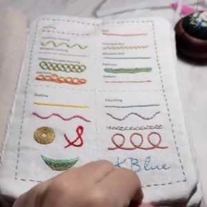 Embroidery Stitch Book For Beginners DIY Sewing Book Stitch Books Creative Embroidery Sewing Book Stitches Books with Pattern