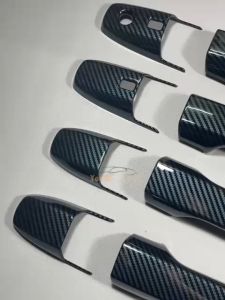 READY STOCK ! NEW TOYOTA VIOS 2023-2024+ CAR DOOR HANDLE COVER GARNISH ACCESSORIES CARBON / BLACK 1SET 4PCS