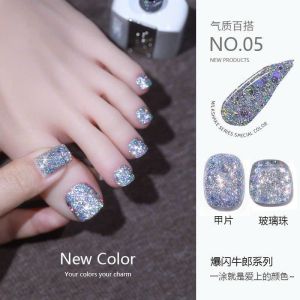 Sơn gel nhũ kim tuyến siêu sáng ANNIES chai 15ml chất sơn đậm đặc