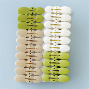 HUAHU 20 Clip Clothes Hanger Wind and Skid Plastic Clip Household Baby Clothes Clip Thickened Clip Creative Clip