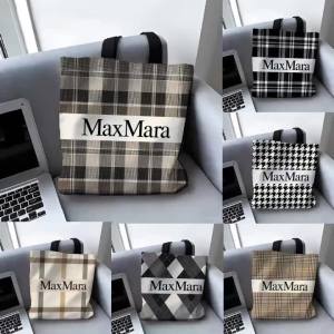 Fashionable Style Life M-MaxMaraS Storage Bags Canvas Tote Bag Large Womens Designer Handbags Shopping Bags for Groceries
