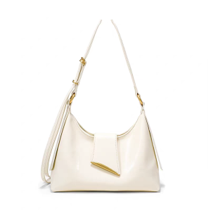 กระเป๋าสะพายข้างสไตล์ฝรั่งเศสขนาดเล็กหรูหราสำหรับผู้หญิง กระเป๋าสะพายไหล่ข้างเดียว กระเป๋าถือแบบหนัง PU ทรงสี่เหลี่ยมแบน