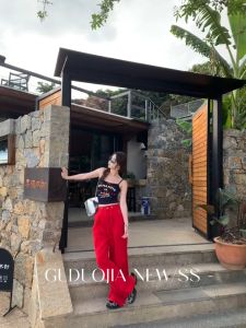 Korean Dress👚 เสื้อกั๊กสตรี เสื้อชั้นในสตรี🎉การพิมพ์ตัวอักษรอเมริกัน เสื้อครอปผู้หญิง เสื้อยืดอเนกประสงค์สุดเซ็กซี่